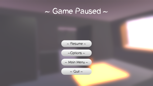 Game Pause Screen W.I.P
