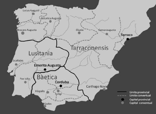 Bracara Augusta's map location