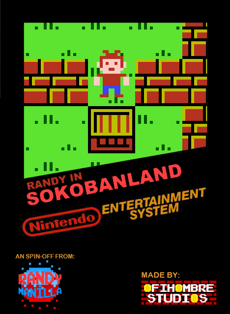 Randy in Sokobanland NES boxart 1