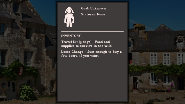 Screenshot: Character Sheet