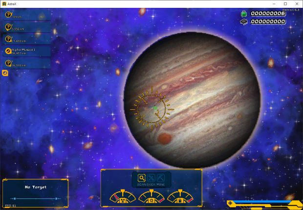 AstreX 0.3 - Jupiter & Zooming