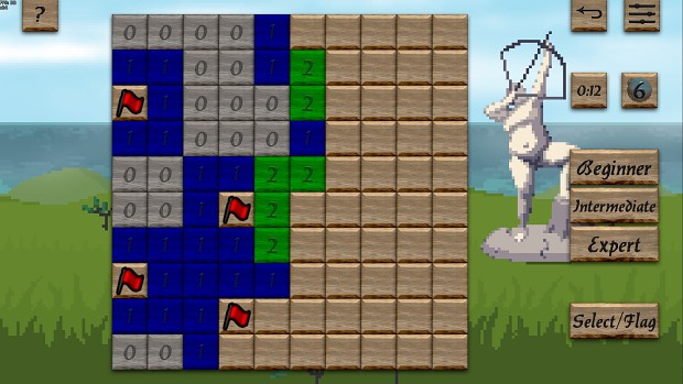 Minesweeper minigame