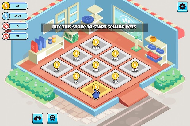 idle pet business gameplay