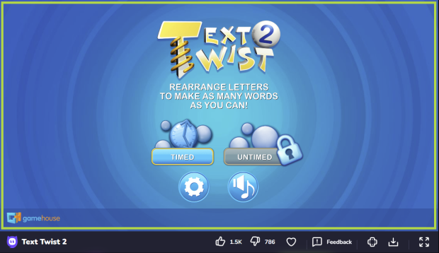 Text Twist - Play Free Online Games