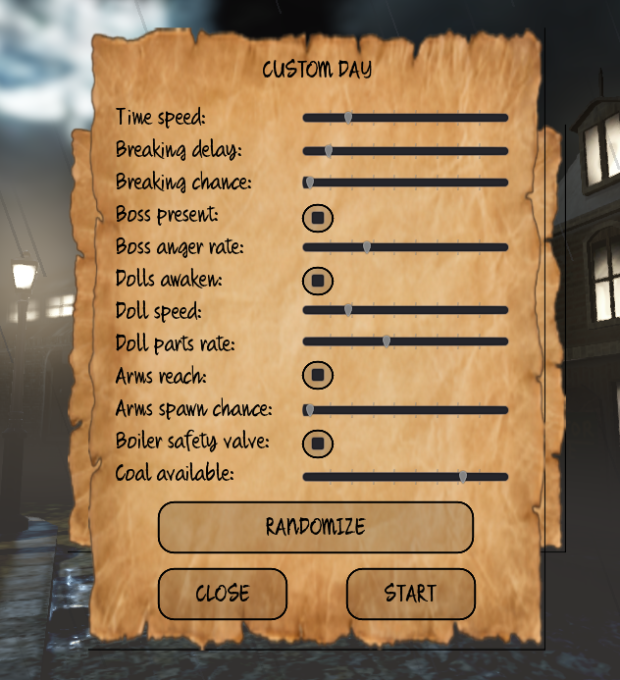 custom day menu 5