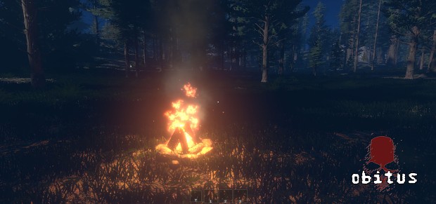 Player crafted campfire