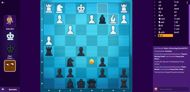 Chess mid game image