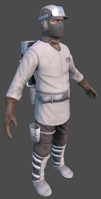 Rebel trooper from the front (Hoth) - UPDATED