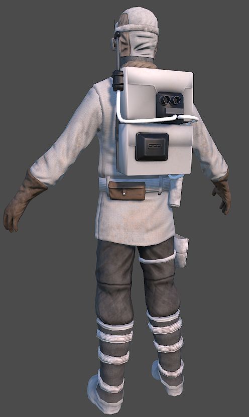 Rebel trooper from behind (Hoth) - UPDATED
