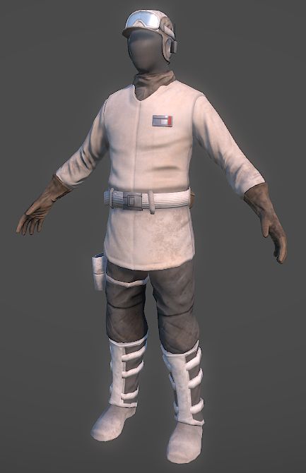 Rebel trooper from the front (Hoth)