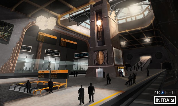 Concept art of the central metro station