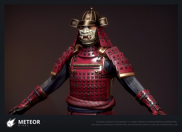 Red Samurai Character