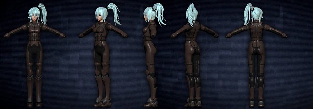 Female pilot suit concept