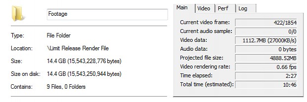 How many GBs does it take to Limiter Release?