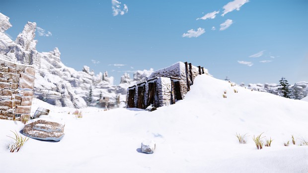 Winter - abandoned house (Ultra HD)