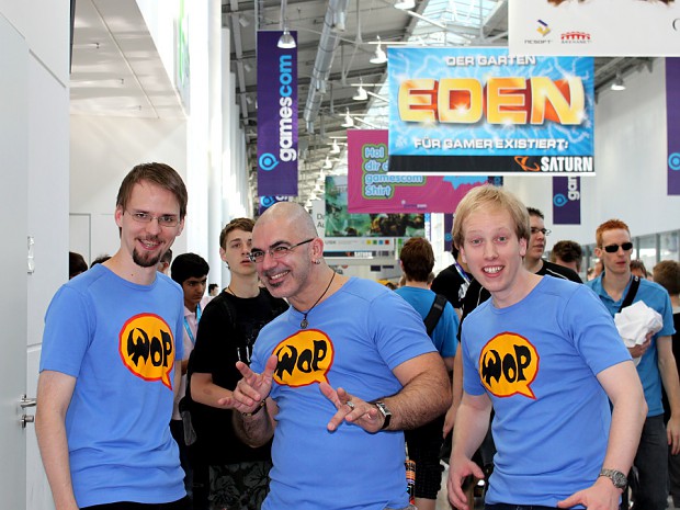 WoP developers at GamesCom in Cologne 2010
