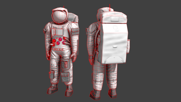 Astronaut Wireframe