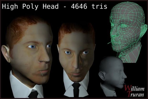 high poly head download