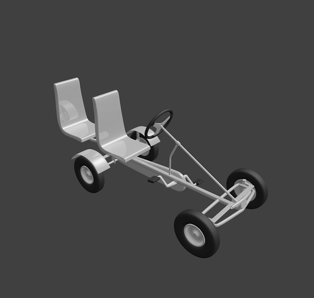 Go-Cart made in kHED and Blender