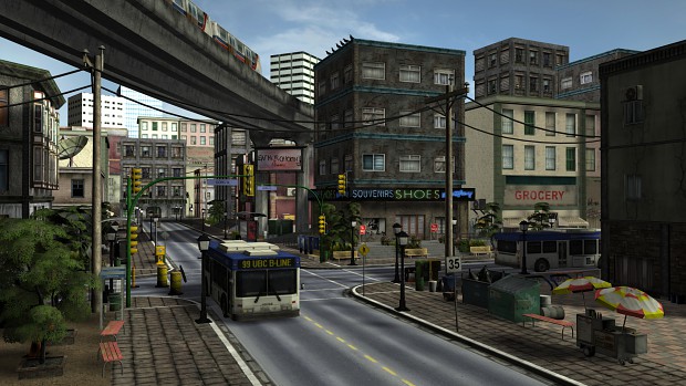 Downtown Environment Scene