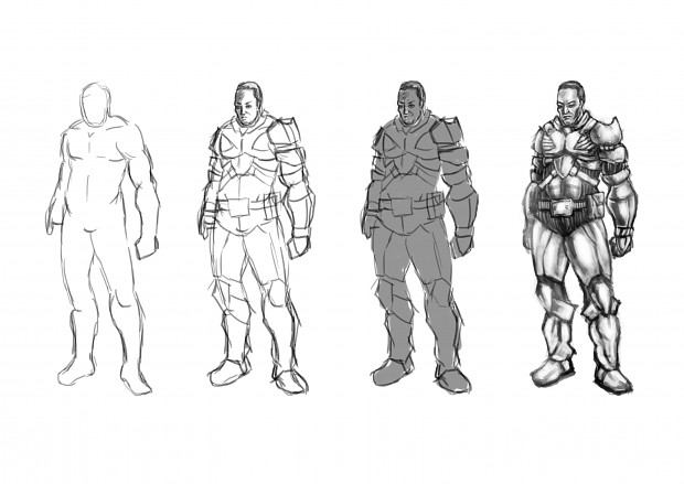 character designs steps