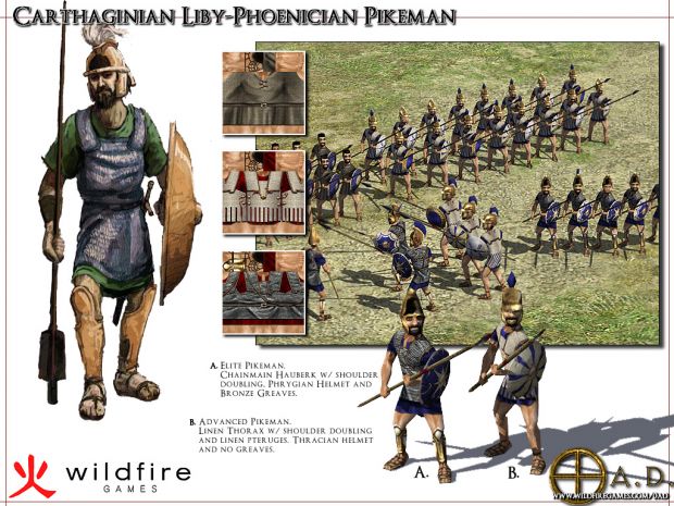 Unit Showcase: Liby-Phoenician Pikemen