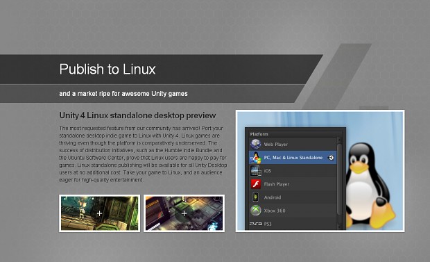 Unity 4 for Linux