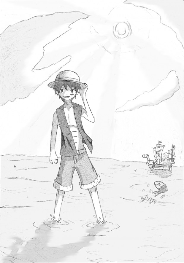 Luffy drawing