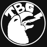 Logo, black and white