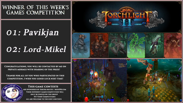 Winner of Torchlight II - competition!