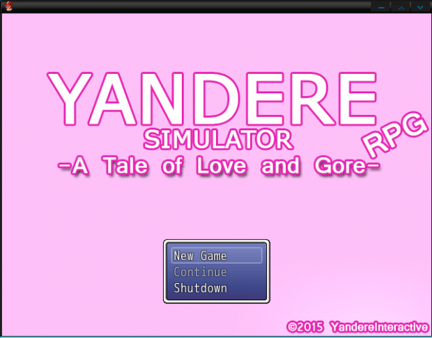 Yandere Simulator RPG Title Screen