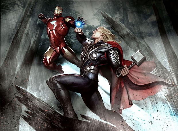 The Avengers Thor and Iron Man Wallpaper HD