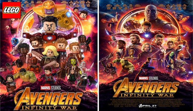 Original And Lego Avengers Infinity War