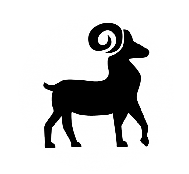Goat With Cyrcle