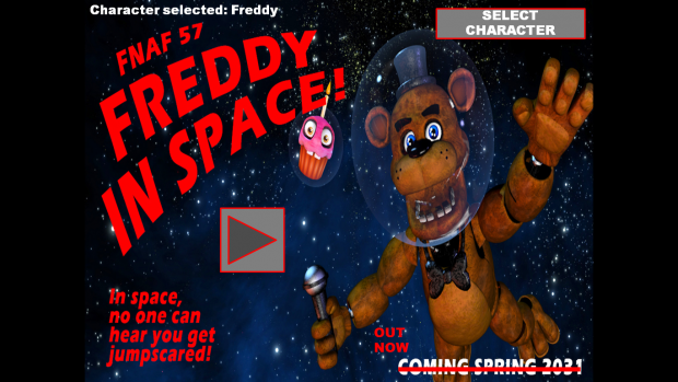 Freddy In Space title menu