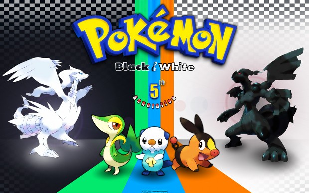 Latest pokemon black and white colorful wallpaper