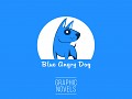Blue Angry Dog