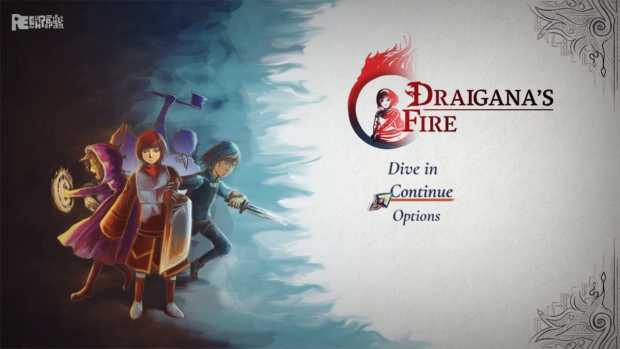 Draigana's Fire Title Screen