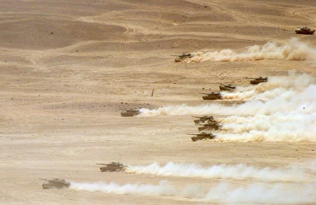 Leopard2a4 in the desert