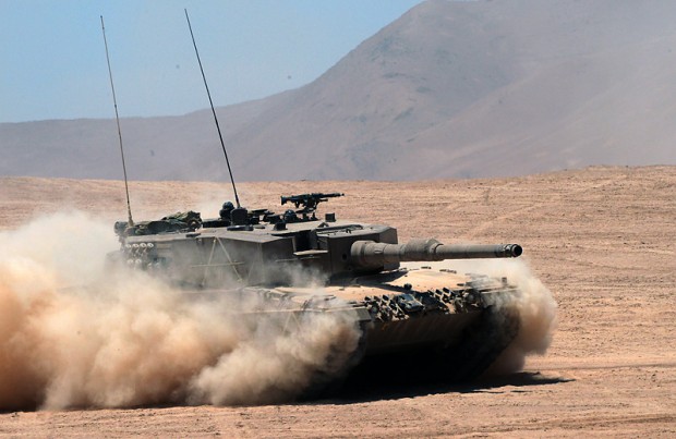 Leopard2a4 in the desert