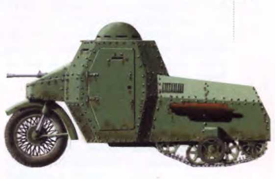 Soviet armored motorcycle