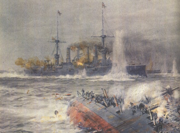 ship battle in ww1