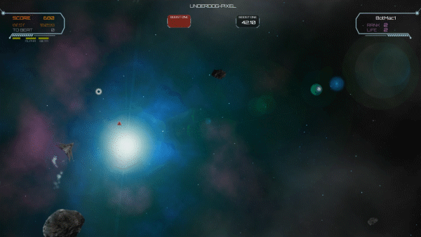 Asteroids.X - BrowserGame - Ingame