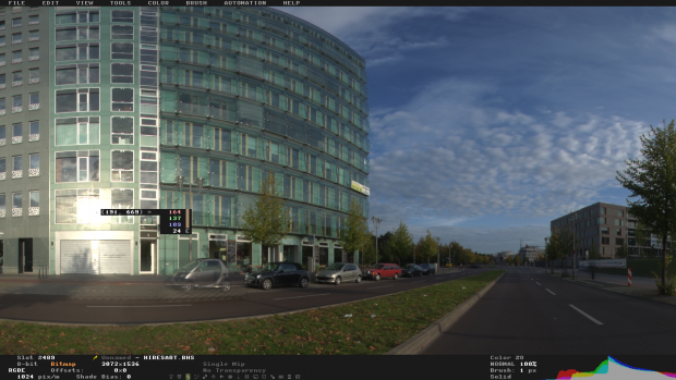 Importing environment maps in Radiance HDR format