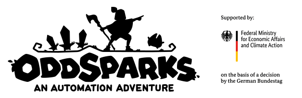 Oddsparks OS store page logo black