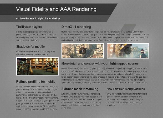 Unity 4 AAA rendering