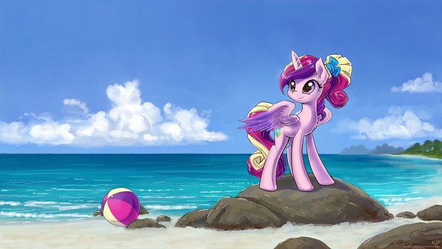 Young Cadance At The Beach