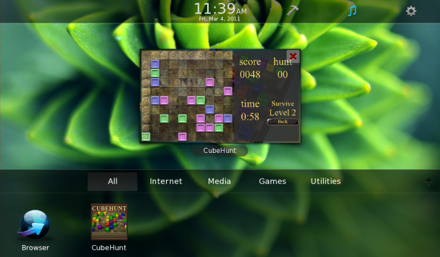 CubeHunt on PlayBook
