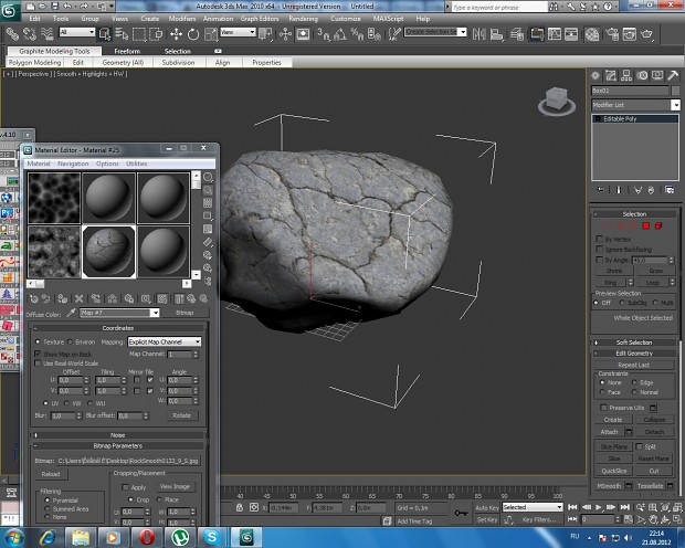 Rock - Modify from 3D's Max 2010 x64