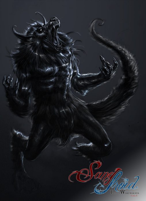 Concept art of a werewolf.